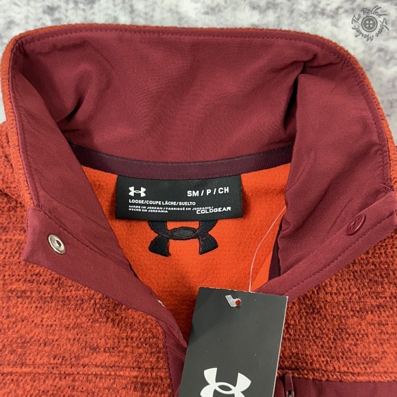 NWT Under Armour ColdGear 1/4 Zip Men's Small Red MSRP $80 - Picture 6 of 9